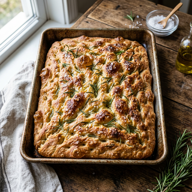 Succesful sourdough focaccia rescue